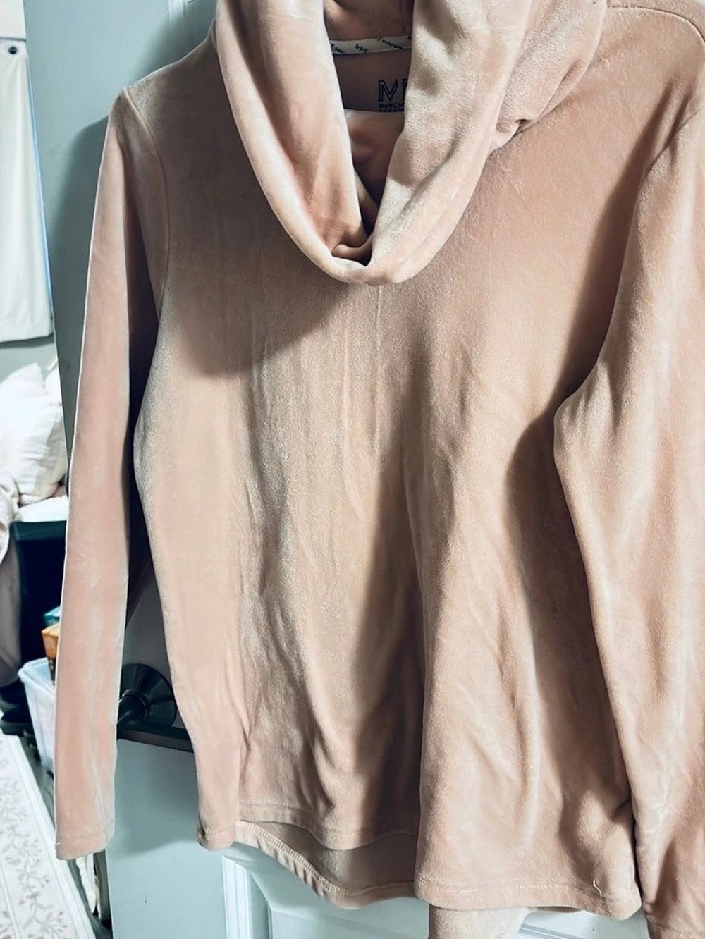 Marcy New York Pink Cowl Neck Tunic Size Medium Like New